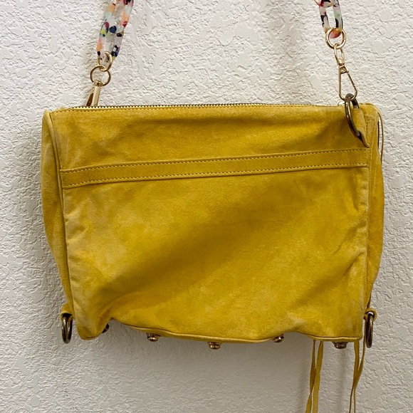 REBECCA MINKOFF Mustard Yellow M.A.C. Suede Crossbody - Picture 5 of 16